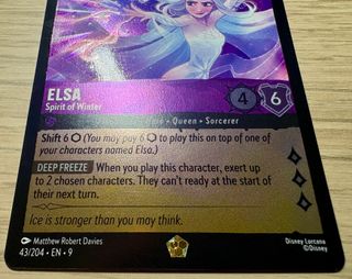 Elsa Spirit Of Winter Lorcana Set Leggende Disney