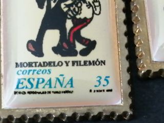 PINES OFICIAL SELLO ESPAÑA MORTADELO Y ZIPI Y ZAPE