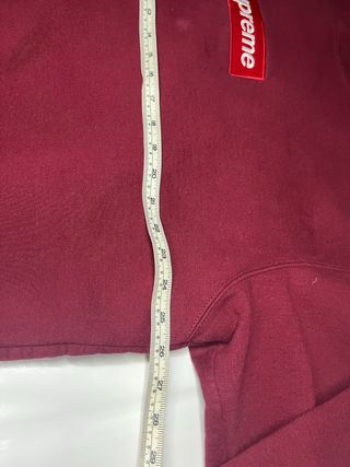 Sudadera Supreme Box Logo Crewneck Burgundy FW