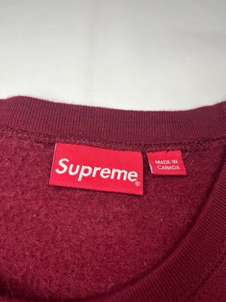 Sudadera Supreme Box Logo Crewneck Burgundy FW