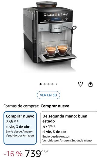 Cafetera Siemens EQ.6 Plus s500