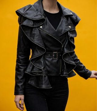 Chiodo donna con ruches