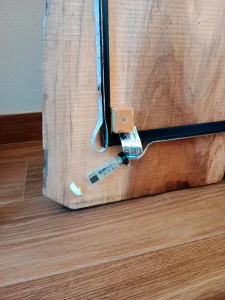 Botellero rústico de madera para pared