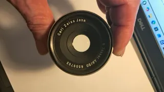 Objetivo Zeiss Jena Tessar 50mm f/2.8 + extras