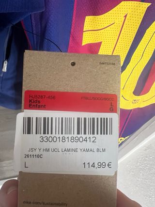 Camiseta FC Barcelona 25/26  KIDS ENFANT L/G