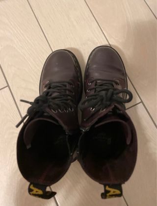Dr Martens Platform Marrone