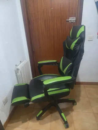 Silla Gamer Negra y Verde