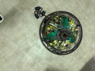 Lámpara Tiffany Redonda Vidrieras
