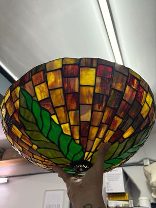 Lámpara Tiffany Redonda Vidrieras