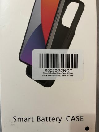 Custodia con batteria iPhone 13 Pro Max nera