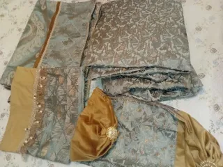 Fundas Sofá Sadare Marroquíes Oro y Verde