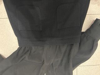 Vestido negro manga larga