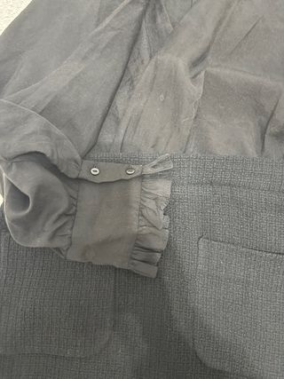 Vestido negro manga larga