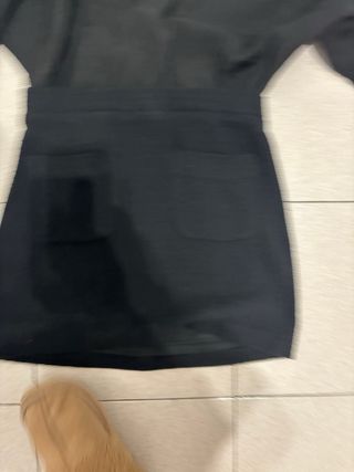 Vestido negro manga larga