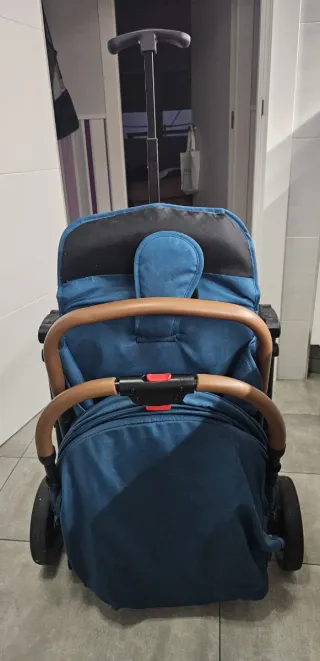 Silla de paseo azul
