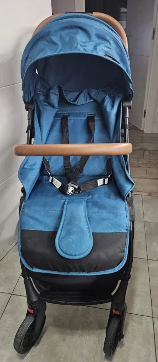 Silla de paseo azul