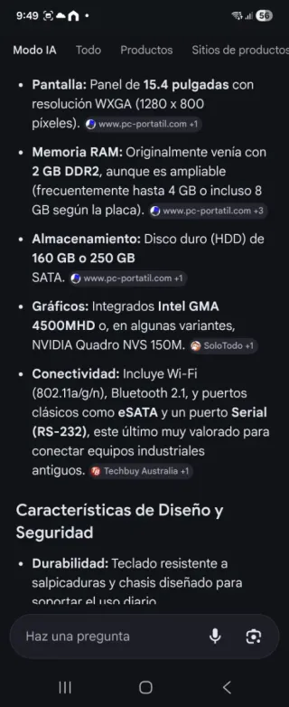 Toshiba tecra A10 1CR