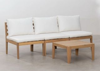 Conjunto sofá modular jardín