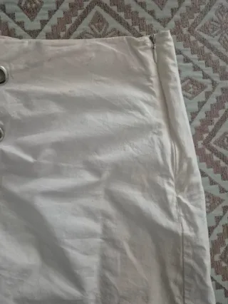 Falda pantalón Zara blanca