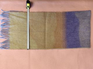 Bufanda suave lana morado y ocre