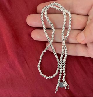 Collar Plata 925 Bolitas