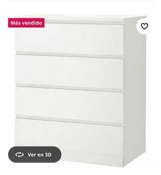 Cómoda Ikea Blanca 4 Cajones