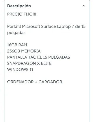 Portatile Microsoft Surface Laptop 7 15'