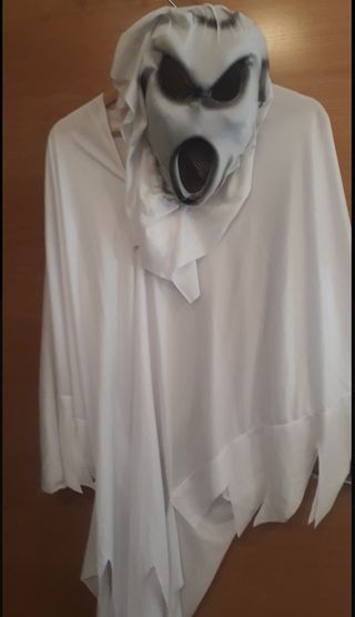 Disfraz Fantasma Blanco Talla Única