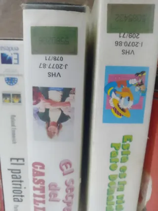 Lote 8 Cintas VHS Disney y Animación