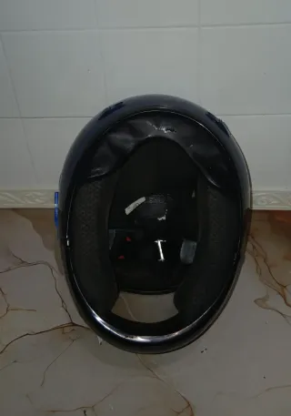 Casco Moto Shoei Azul y Blanco