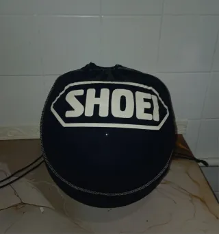 Casco Moto Shoei Azul y Blanco