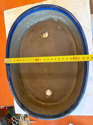 Maceta bonsai cerámica azul