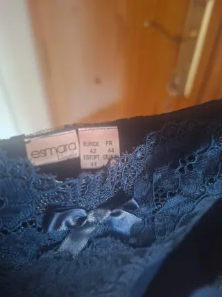 Conjunto camisón y batin azul