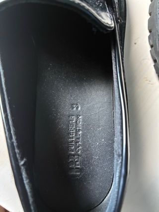 Mocasines negros charol con hebilla