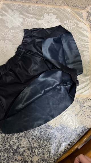 Pantaloncino ecopelle bambina S nero