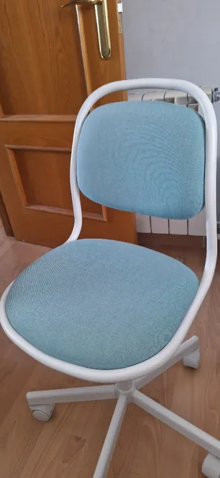 Silla de escritorio infantil azul