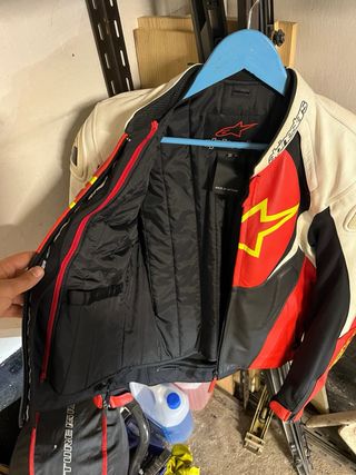 Chaqueta Moto Alpinestars Deportiva Roja/Blanca