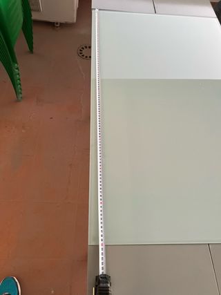 Mesa de cocina cristal y metal