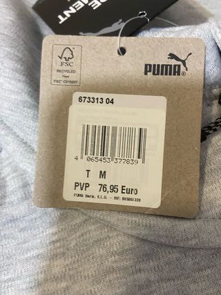 Chándal Puma Gris y Blanco Original