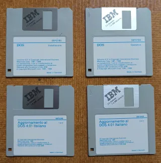 IBM DOS 4.01 Floppy Disks (Set of 4)