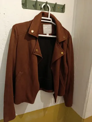 Chaqueta ante marrón Springfield mujer