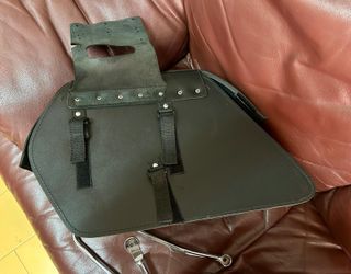 Set borse Triumph pelle nera