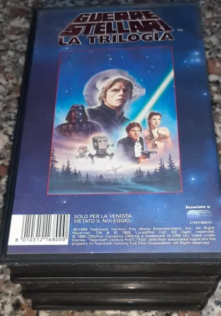 Star Wars Trilogia VHS Cofanetto Originale