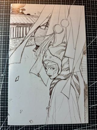 Lote 2 StarWars Mandalorian 5 Momoko Virgin Sketch