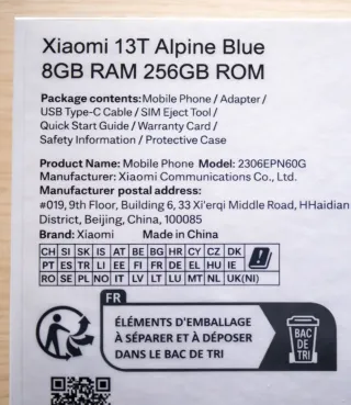 Xiaomi 13T 256Gb 5G Leica + Cargador 67W