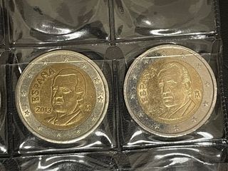 Monedas 2 Euros España con Errores