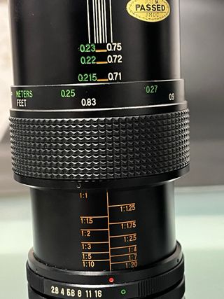Vivitar 55mm 1:2.8 Macro Fuji xf adaptador