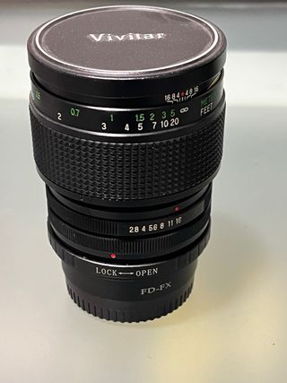 Vivitar 55mm 1:2.8 Macro Fuji xf adaptador