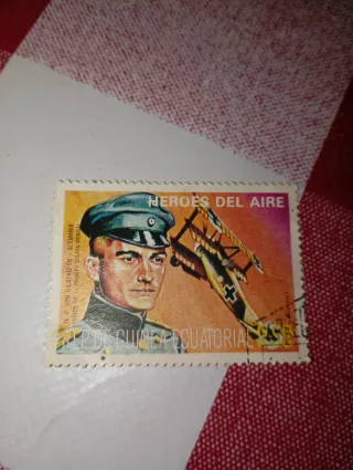 Sello Guinea Ecuatorial Héroes del Aire