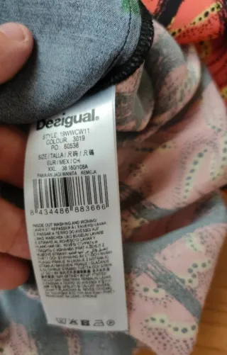 Blusa Desigual Multicolor Talla XXL